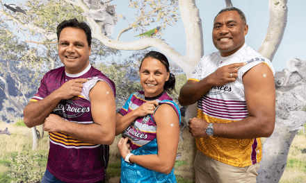 Tailored resources to encourage Aboriginal and Torres Strait Islanders to <strong>‘Step Up’</strong> for the COVID-19 vaccine